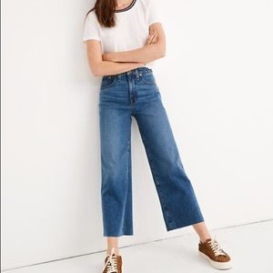 Madewell slim wide leg crop jean 23